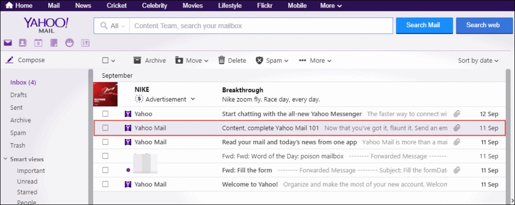 archive yahoo mail to hard drive