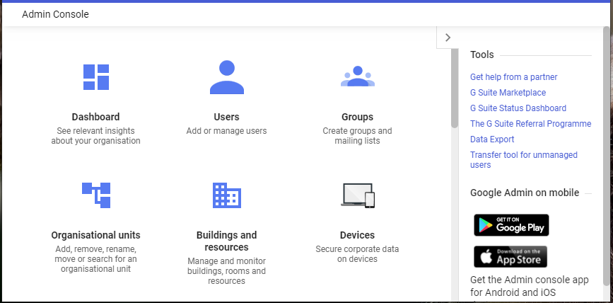 Manual G Suite Backup