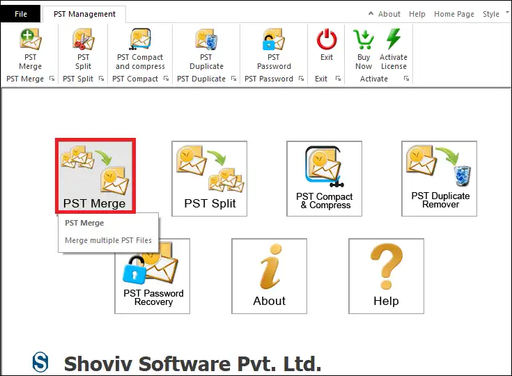 Shoviv PST Management tool