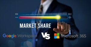 google workspace vs microsoft 365 market share