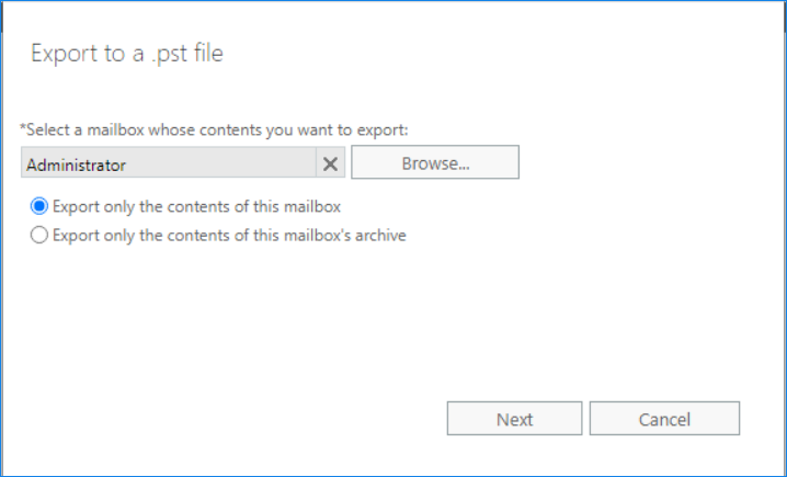 Change EDB to PST