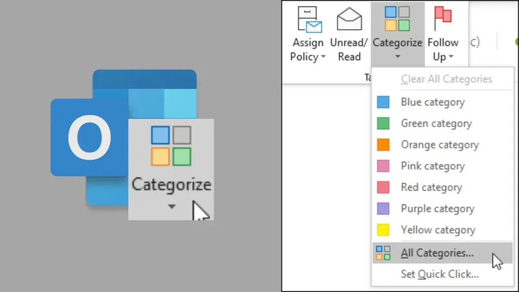 Outlook Categories