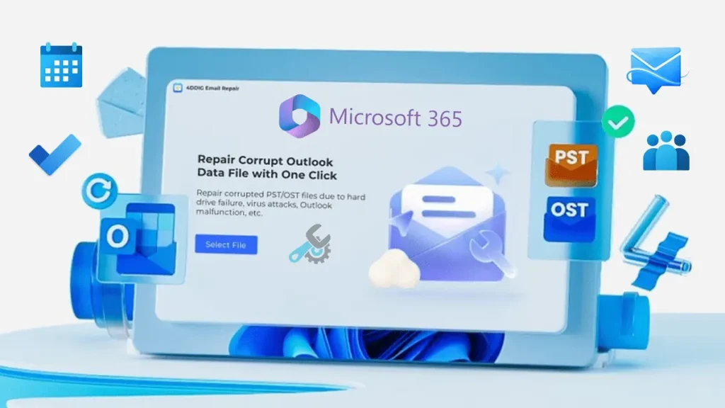 Repair Outlook data files pst and ost banner image
